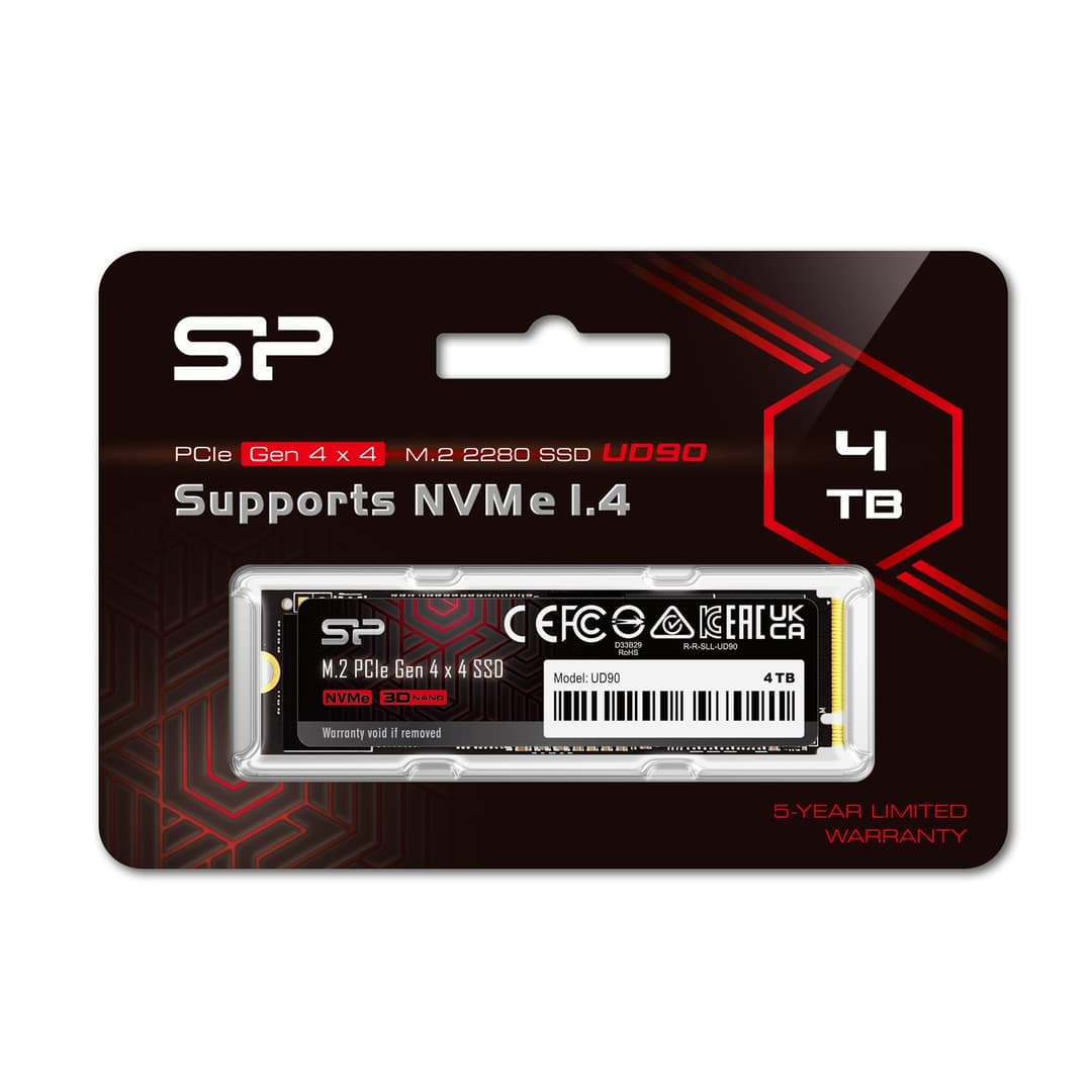 4TB Silicon Power UD90 NVMe 4.0 Gen4 PCIe M.2 2280 SSD Solid State Disk - Image 2
