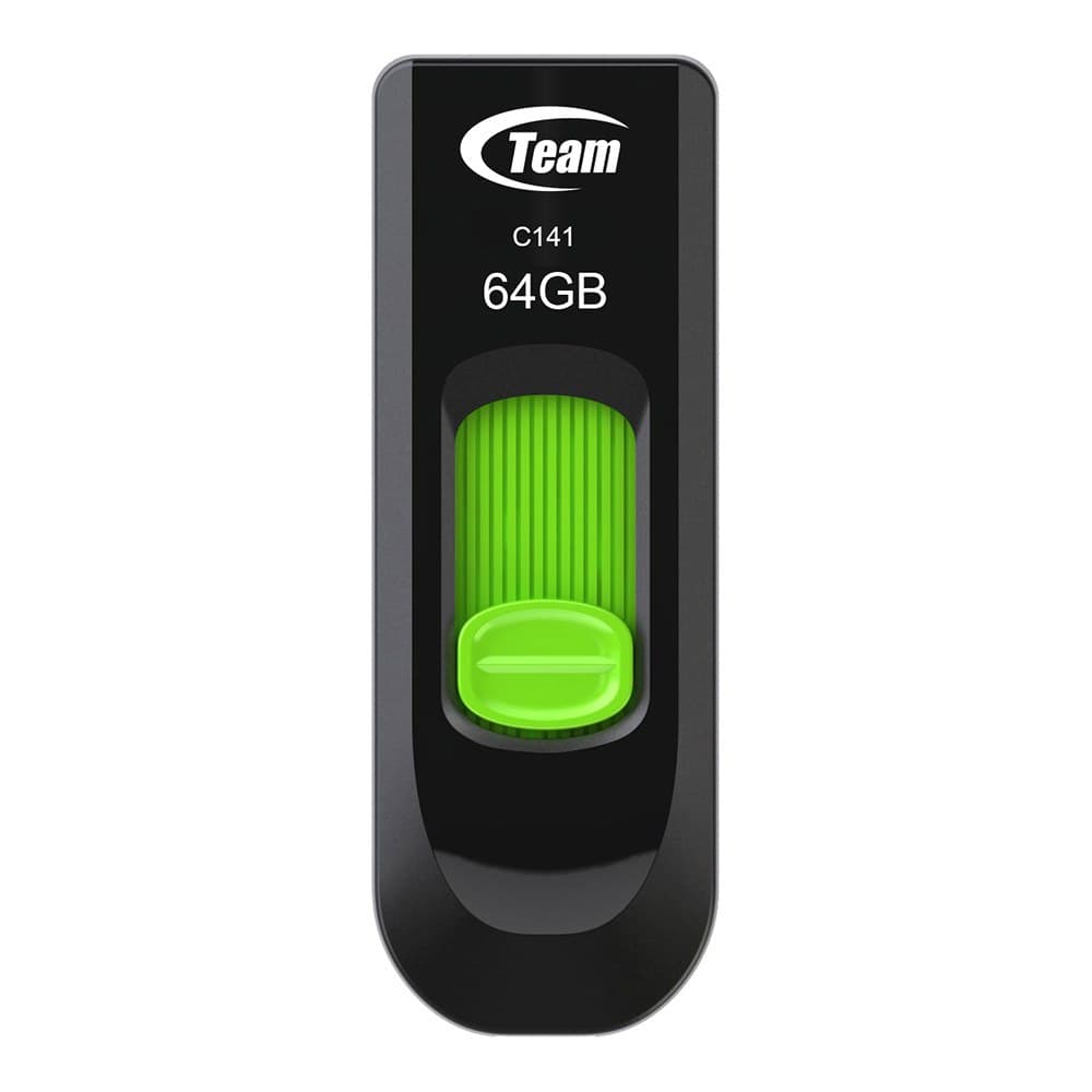 Team Group C141 USB flash drive 64 GB USB Type-A 2.0 Black, Green - Image 1