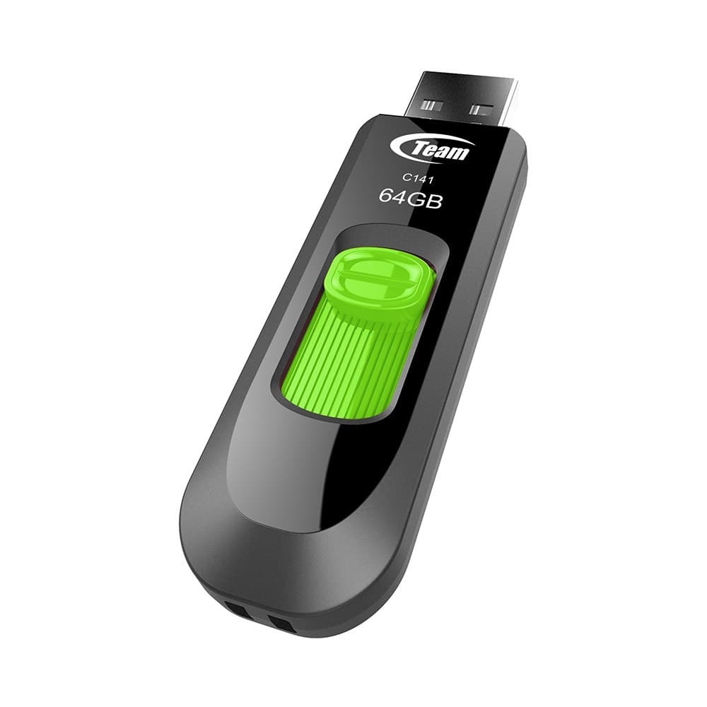 Team Group C141 USB flash drive 64 GB USB Type-A 2.0 Black, Green - Image 2
