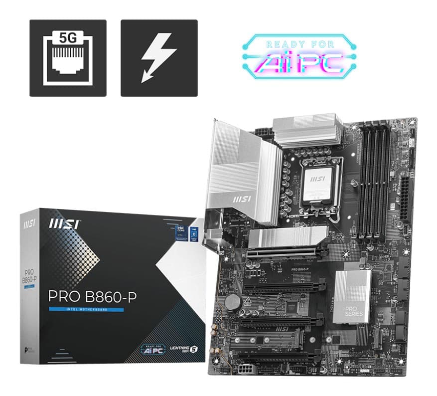 MSI PRO B860-P motherboard Intel B860 LGA 1851 (Socket V1) ATX - Image 1