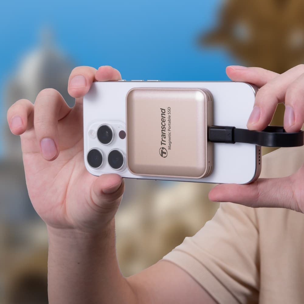 1TB Transcend ESD420 Portable Magnetic SSD USB 20Gbps Type-C Magsafe (Iron Grey) - Image 3
