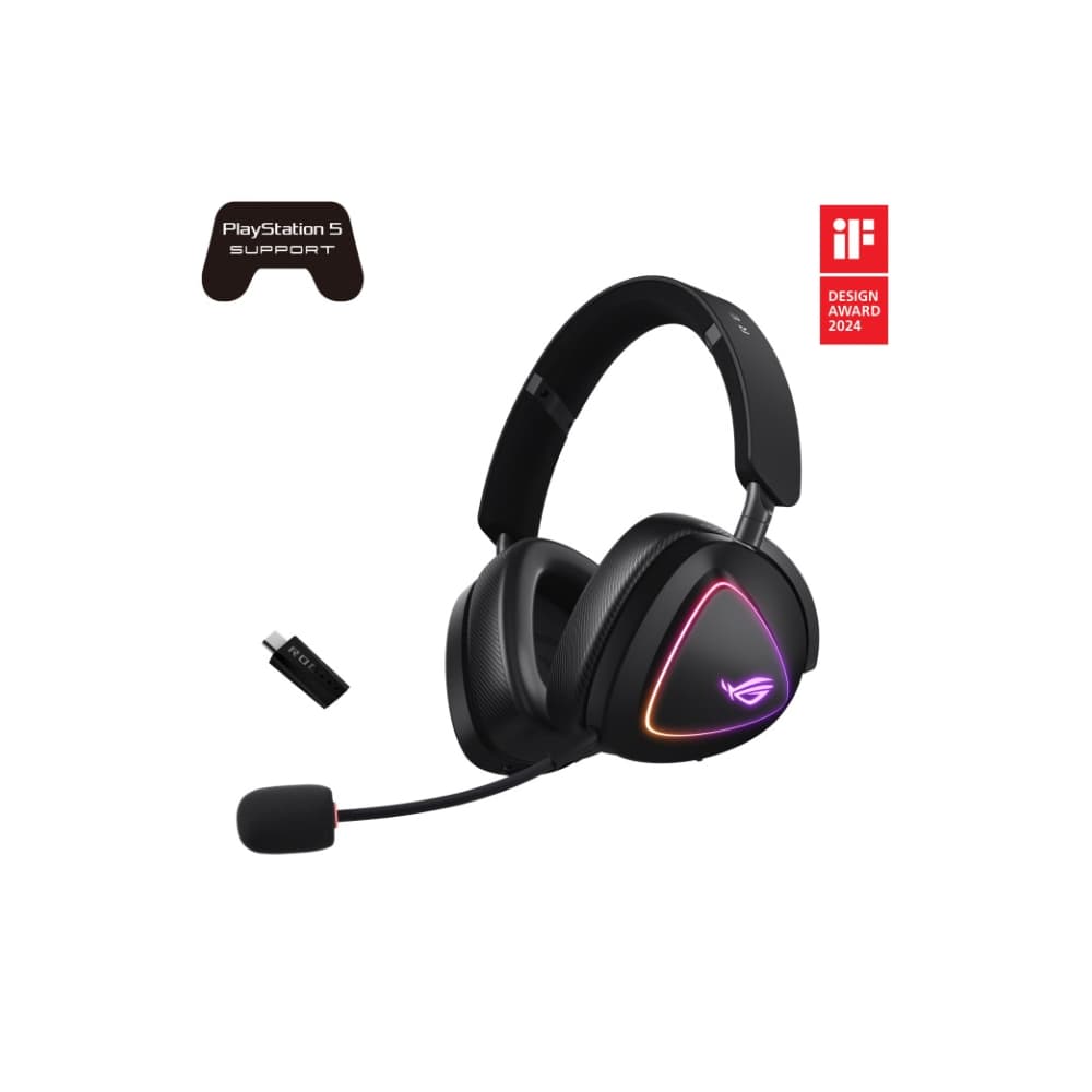 ASUS ROG Delta II Tri-mode Wireless Gaming Headset - Black - Image 6