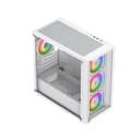 Vida Lucid Micro-ATX Tower Tempered Glass Gaming PC Case - White thumbnail 5