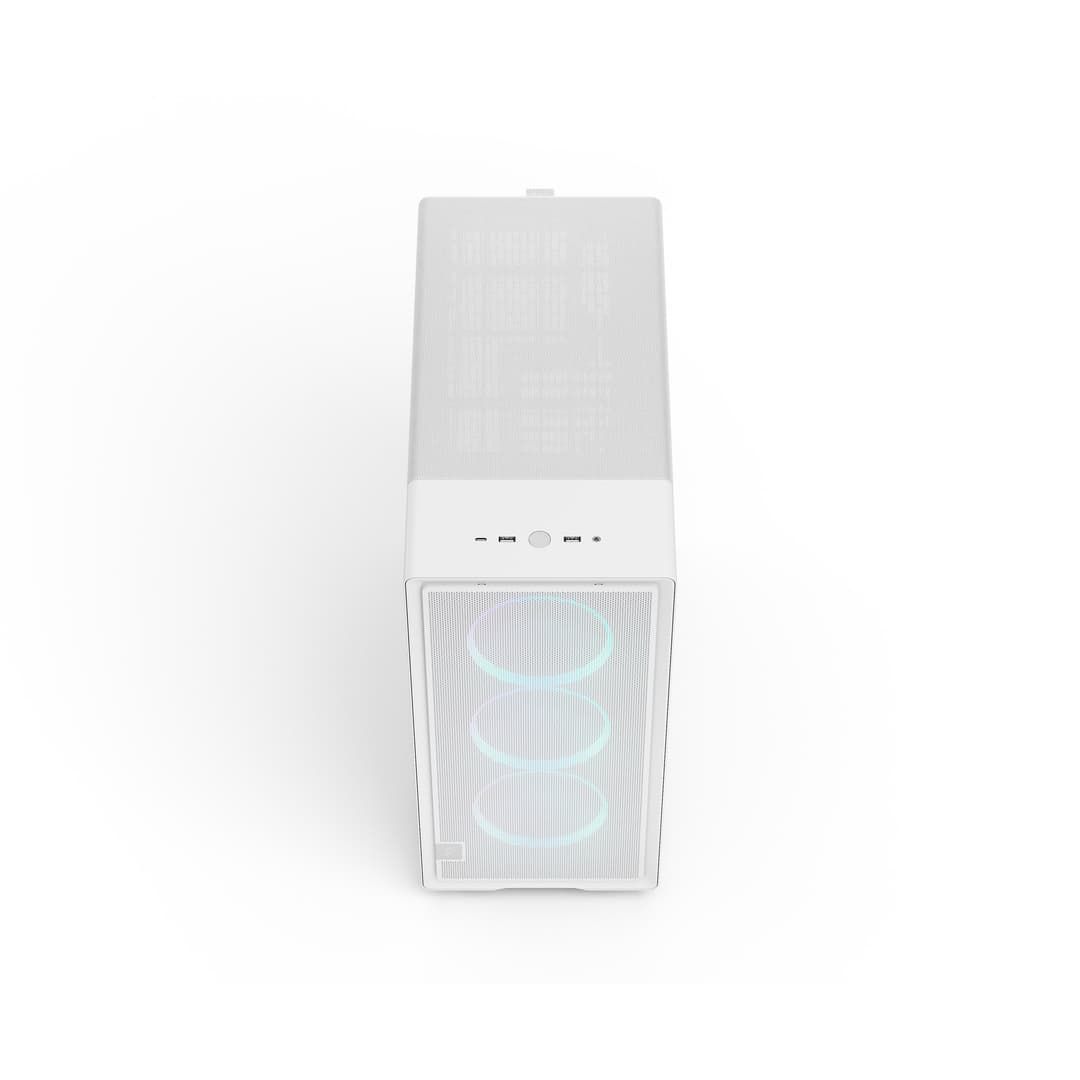 Fractal Design Epoch ATX Mid Tower Gaming PC Case - White TG RGB Clear - Image 5