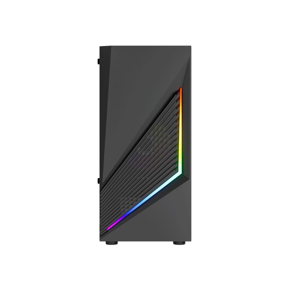Vida Genesis Micro-ATX ARGB Tempered Glass Gaming PC Case - Black - Image 2