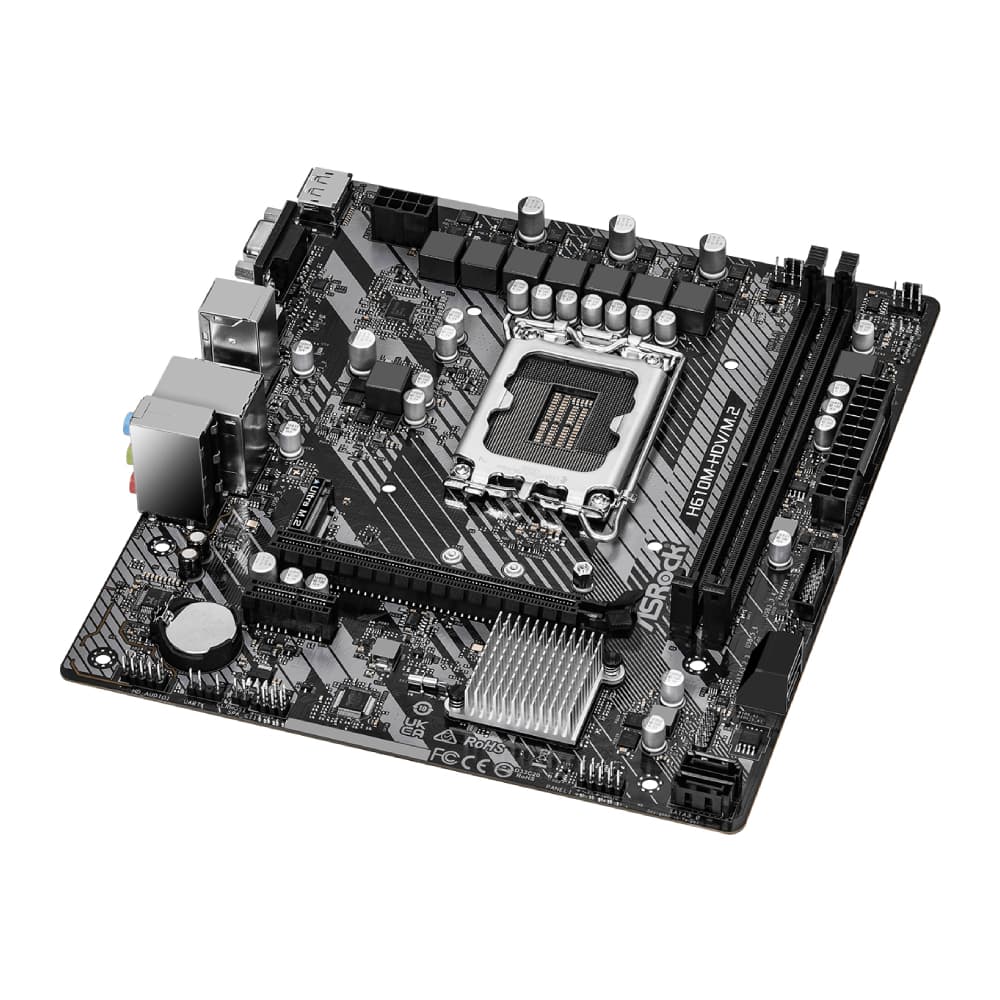 Asrock H610M-HDV/M.2 R2.0 Micro-ATX Intel LGA 1700 Motherboard - Image 4
