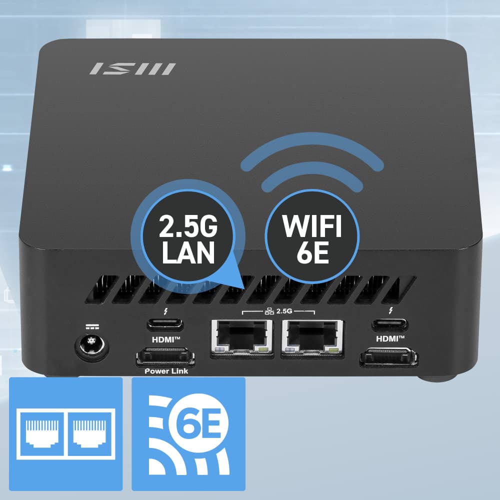 MSI Cubi NUC AI 1UMG Intel Core Ultra 5 125H NO RAM NO Storage NO OS Barebone Mini Desktop PC - Image 10