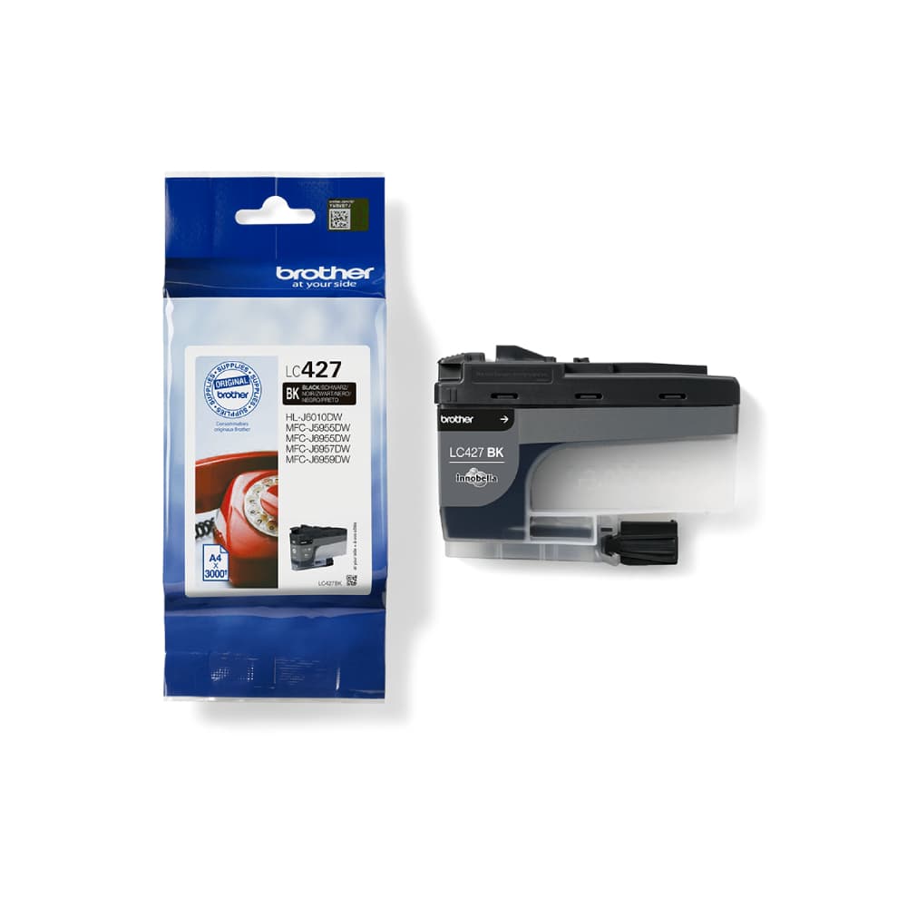 Brother LC427BK Black 750 Pages Yield Ink Cartridge - Image 1