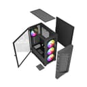 Vida Typhoon ATX ARGB Tempered Glass Gaming PC Case - Black thumbnail 8