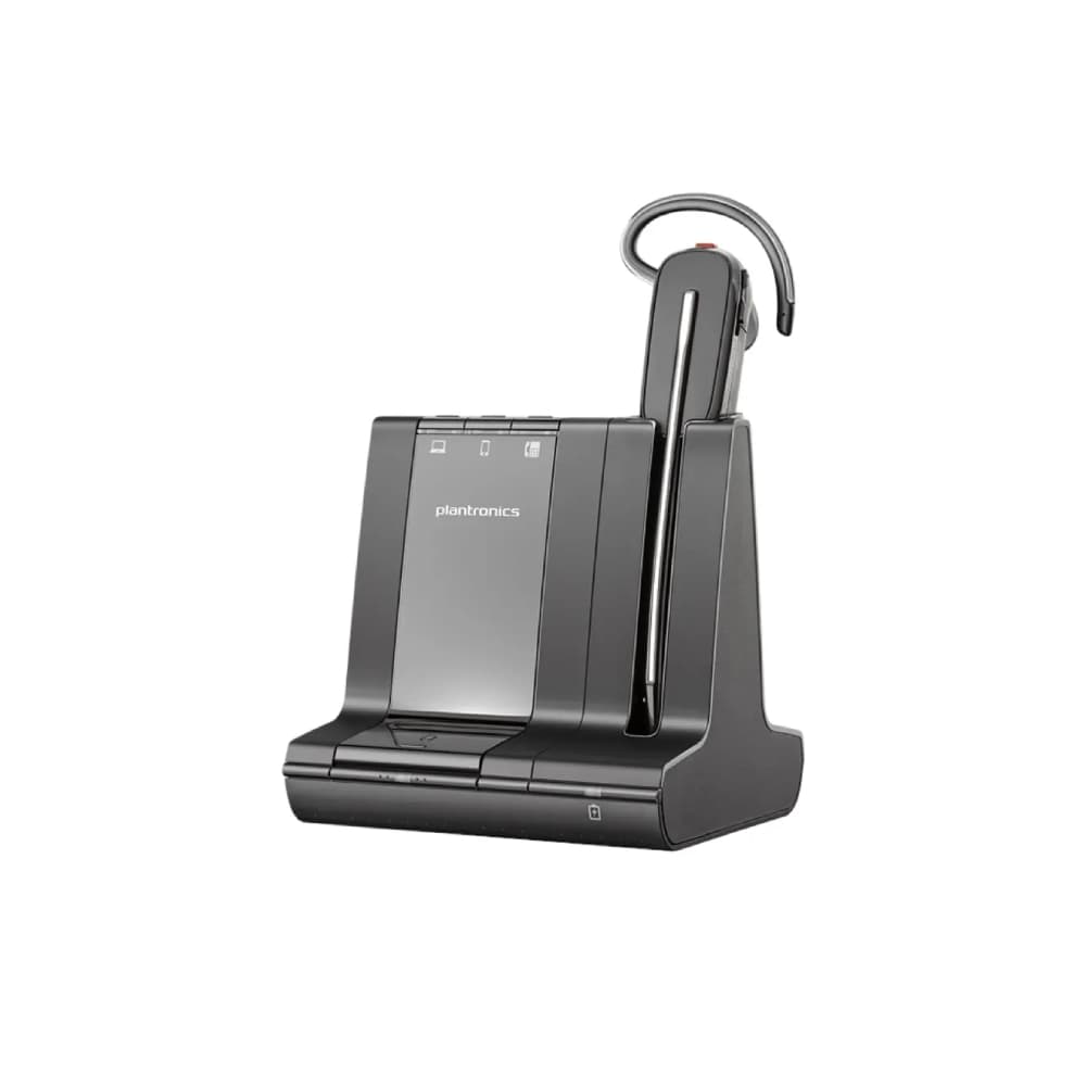 Poly Savi 8240 Monaural Convertible Office Wireless Headset - Black - Image 1