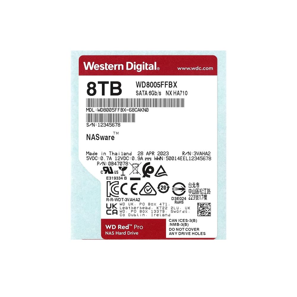 Western Digital Red Pro 8TB 3.5" 7200 RPM Internal Hard Drive - Image 4