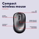 Trust TM-201 Right-hand 1600 DPI RF Wireless Optical Mouse - Black thumbnail 6