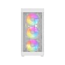 Vida Zephyr V2 Micro-ATX ARGB Tempered Glass Gaming PC Case - White thumbnail 2