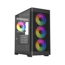 Vida Zephyr V2 Micro-ATX ARGB Tempered Glass Gaming PC Case - Black thumbnail 1