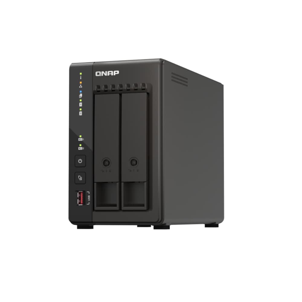 QNAP TS-253E-8G Intel Celeron J6412 8GB RAM 2 Bay NAS Servers Tower - Image 1