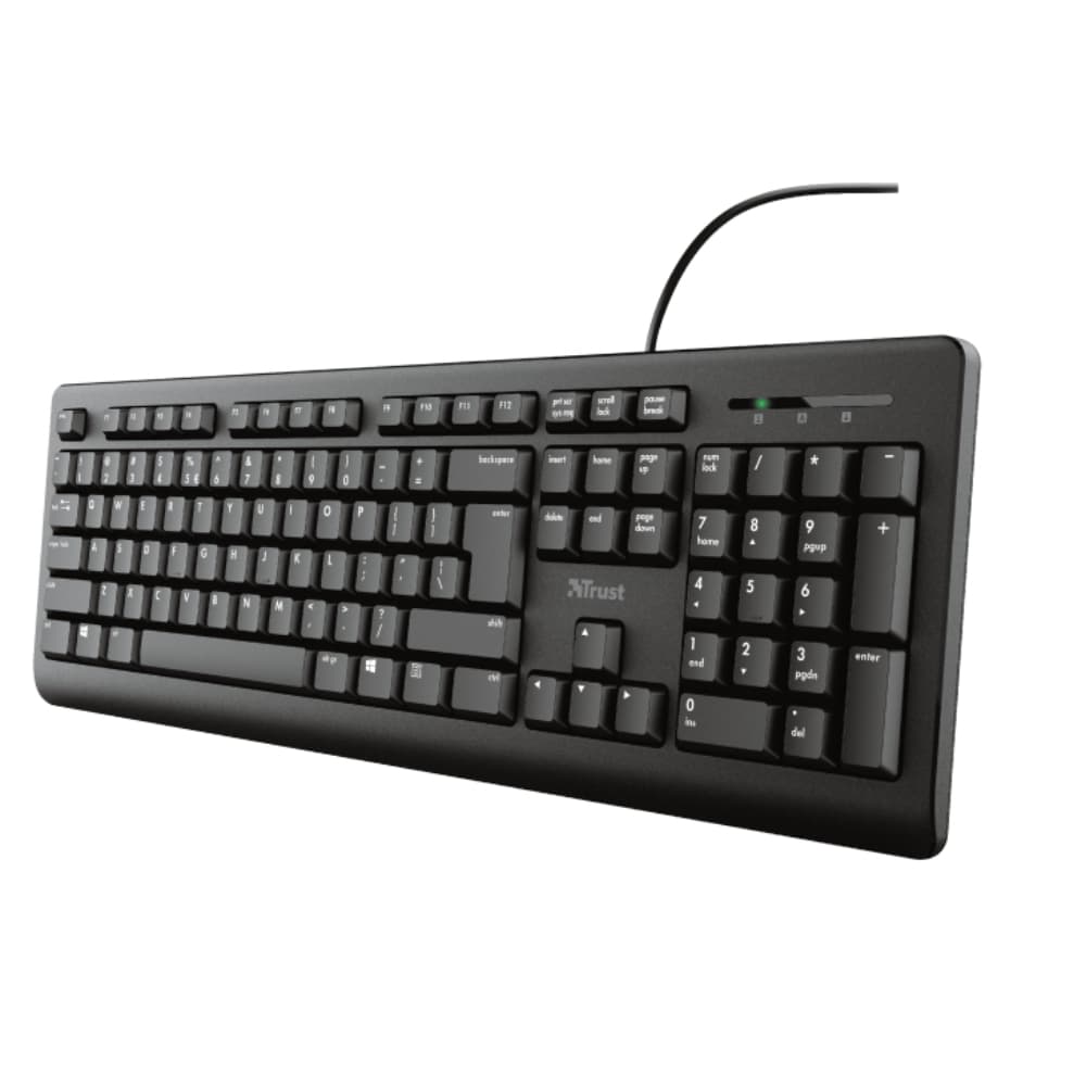 Trust TK-150 Universal USB QWERTY UK English Keyboard - Black - Image 3