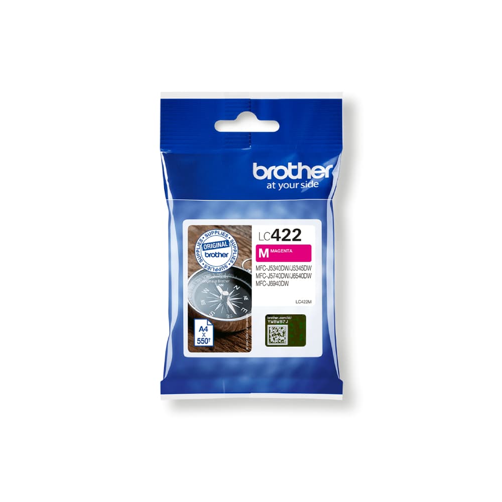 Brother LC422M Magenta 550 Pages Yield Ink Cartridge - Image 2