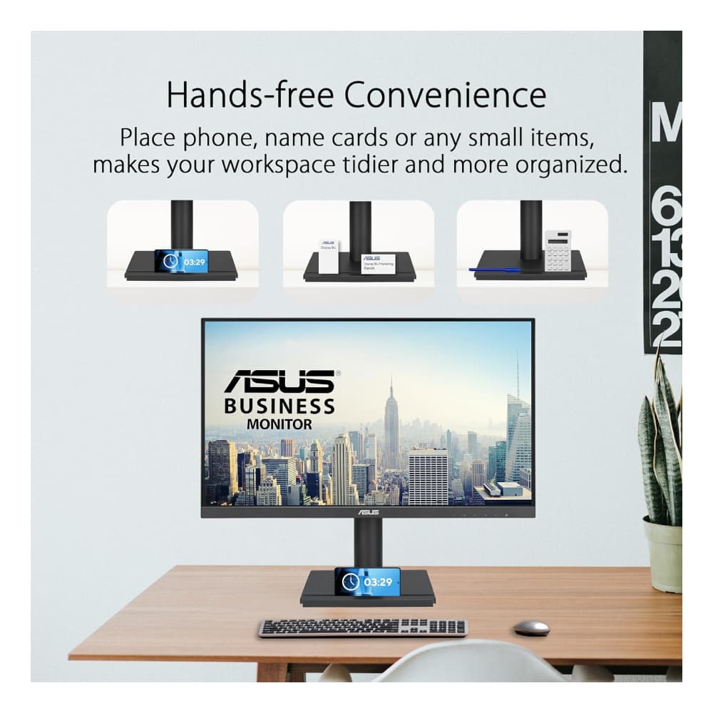 ASUS VA24DQFS 23.8" Full HD IPS 100Hz 1ms Height Adjustable Built-In Speakers Monitor - Image 2