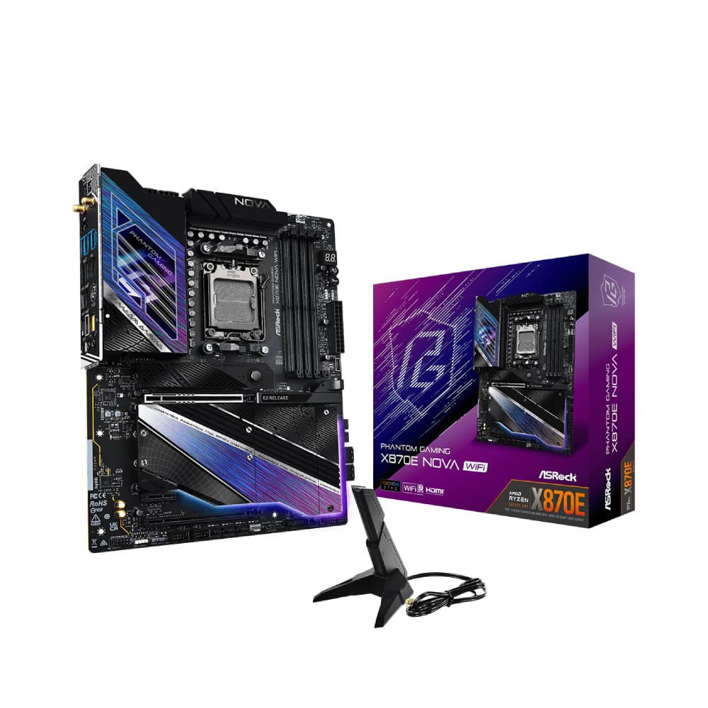 Asrock X870E NOVA WIFI DDR5 ATX AM5 Motherboard - Image 1