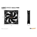 be quiet! Light Wings 120mm PWM high-speed Triple Pack ARGB LED Lighting 4-pin PWM PC Fan thumbnail 5