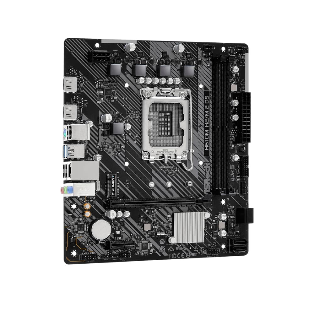 Asrock H610M-H2/M.2 D5 DDR5 Micro-ATX LGA 1700 Motherboard - Image 3