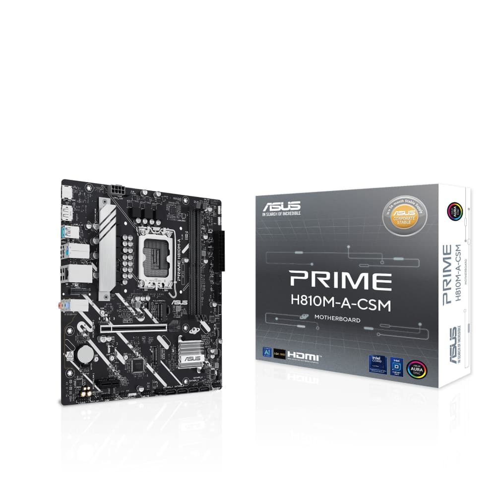 ASUS PRIME H810M-A-CSM  DDR5 micro ATX LGA 1851 Motherboard - Image 2