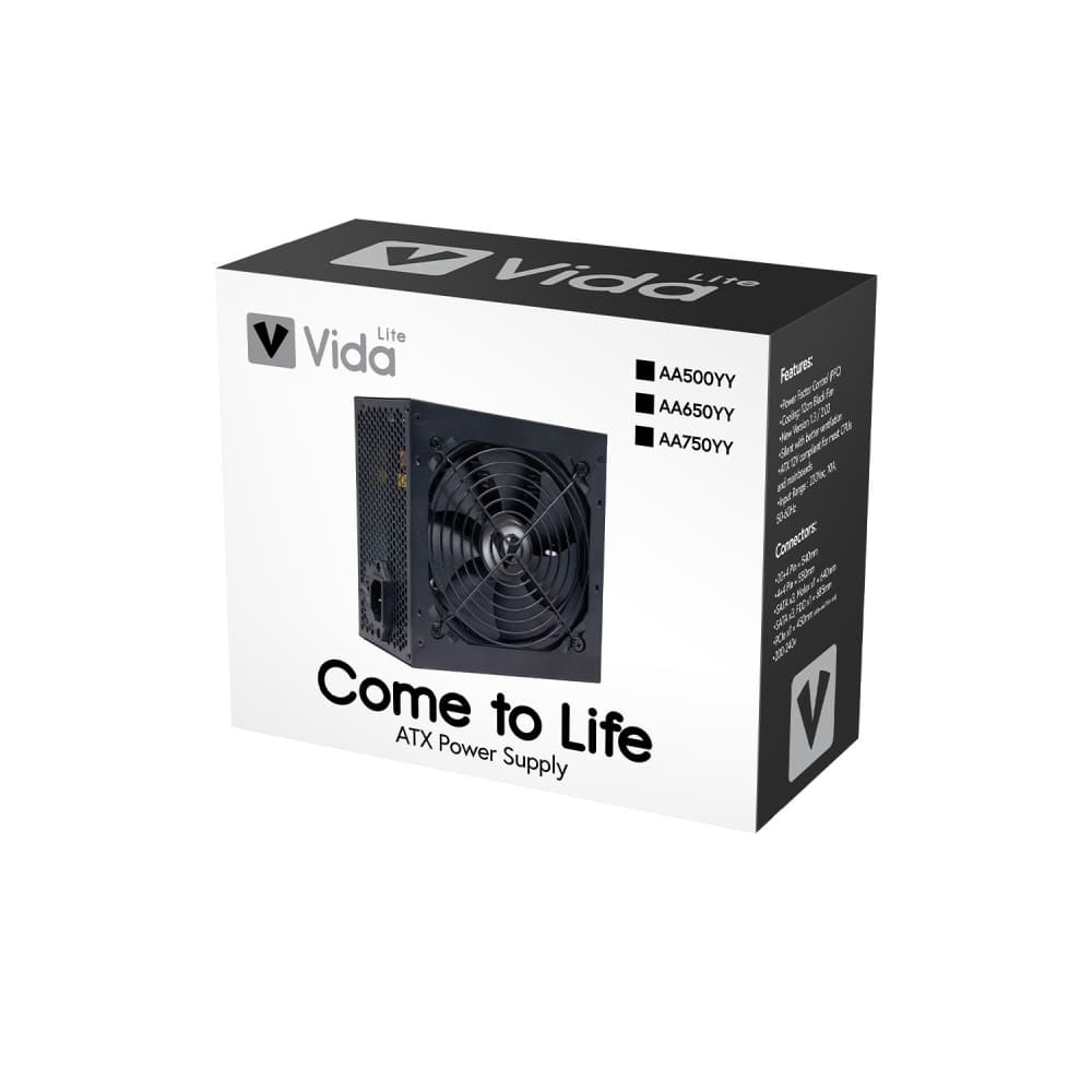 Vida Lite AA-500-YY 500W 24-pin ATX PSU Power Supply - Image 2