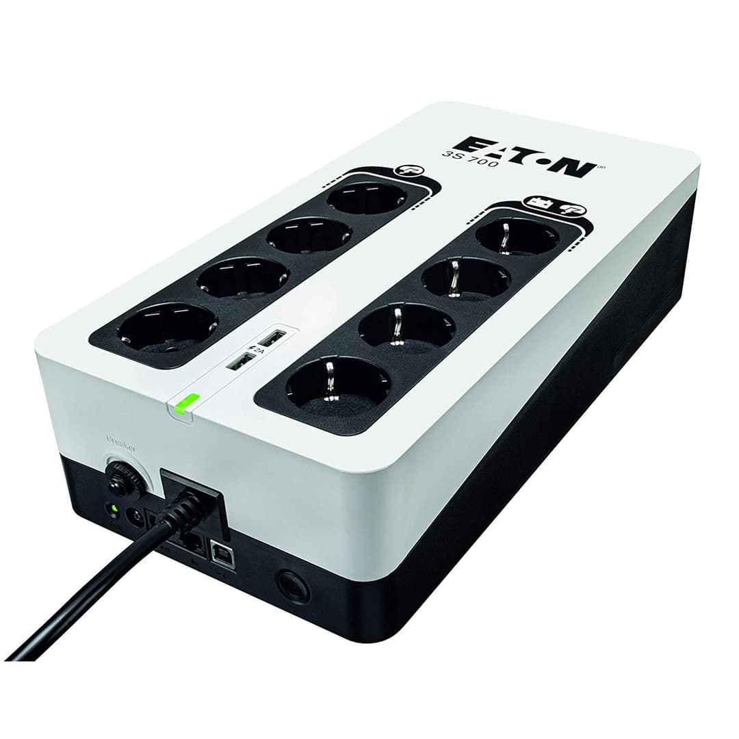 Eaton 3S Gen2 850VA 510W 230V Offline UPS with 8× BS Outlets - Image 1