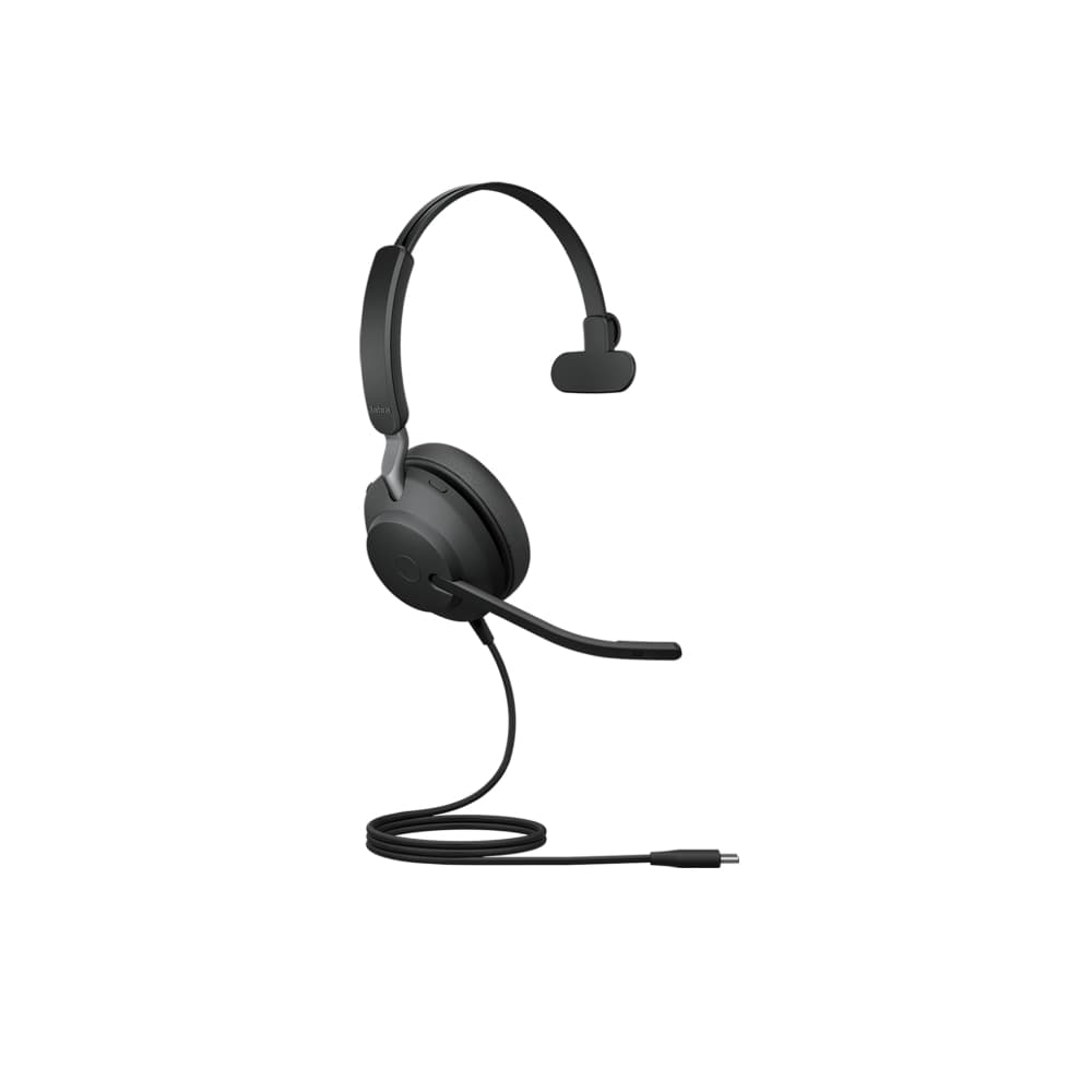 Jabra Evolve2 40 Mono Wired On-Ear Headset - Black - Image 2