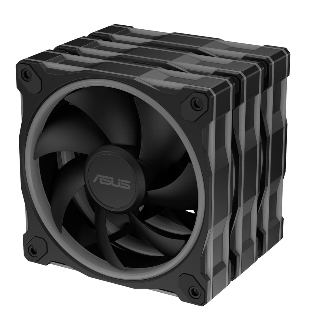 ASUS Prime MR120 ARGB 120mm PC Fan Triple Pack - Black - Image 2