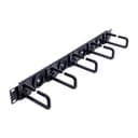 StarTech CABLMANAGERH 1U Rack-Mountable Rack Cable Manager - Black thumbnail 1