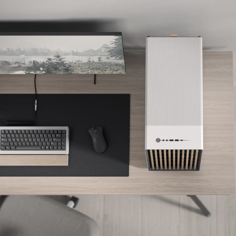 Fractal Design North XL Mesh Side Panel EATX Full Tower PC Case - Chalk White - Image 4