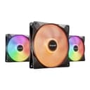 be quiet! Light Wings LX 140mm ARGB 7 Blades Case Fan - Black Triple Pack thumbnail 2
