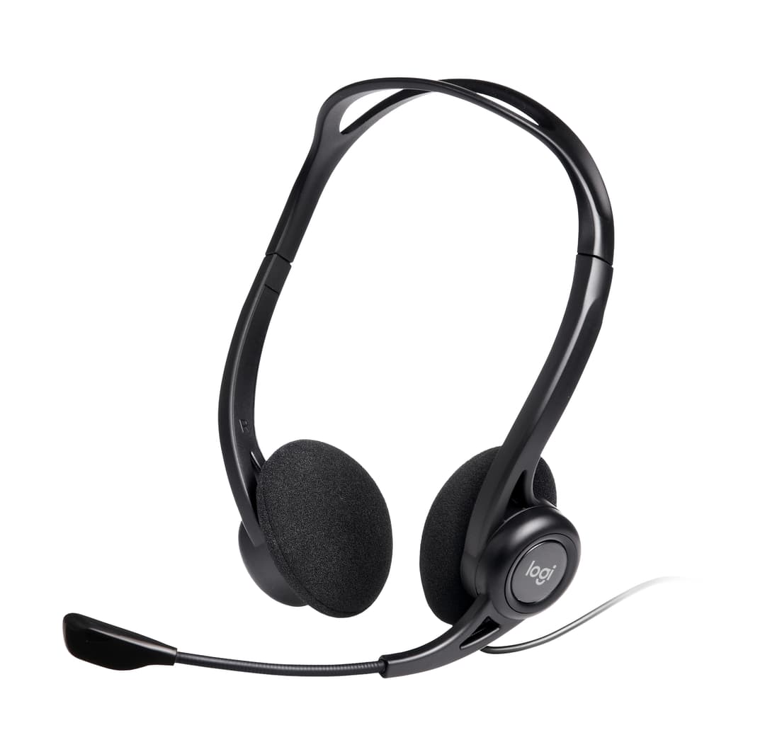 Logitech 960 Wired USB Headset Black - 981-000100 - Image 1