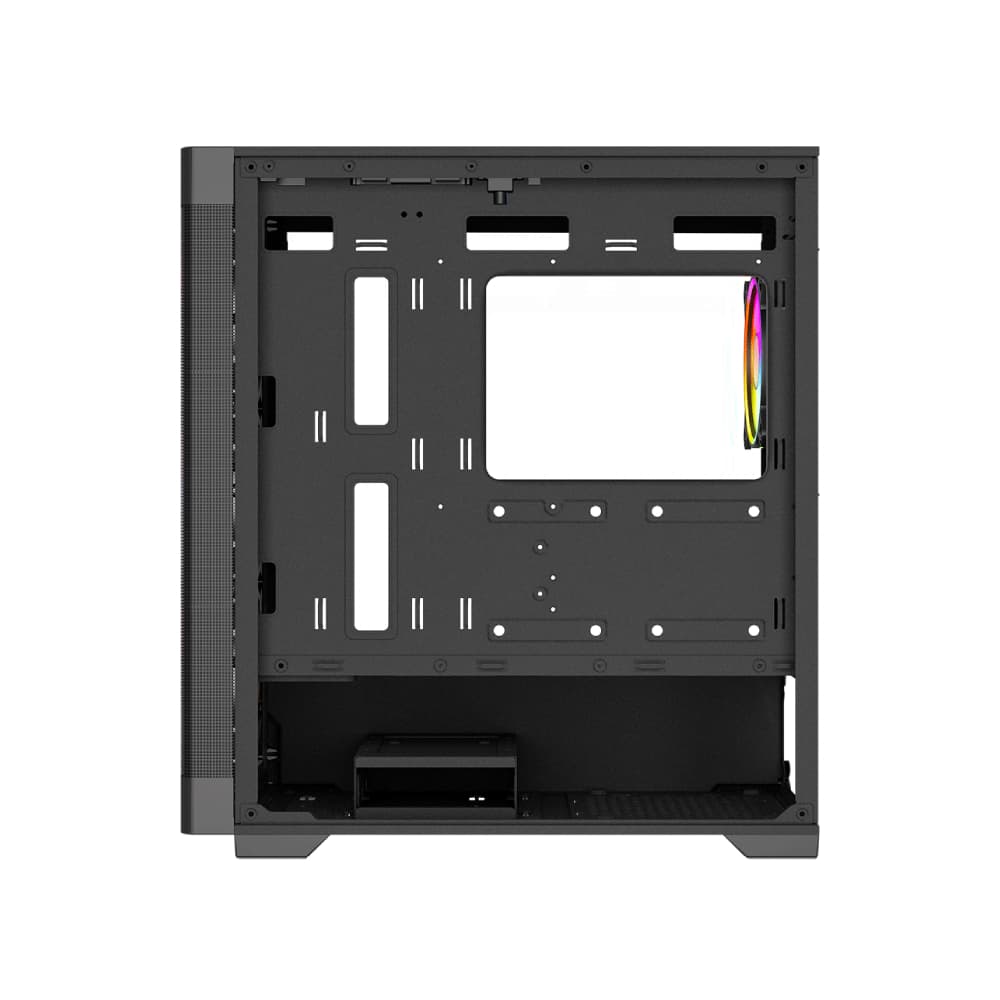 Vida Zephyr V2 Micro-ATX ARGB Tempered Glass Gaming PC Case - Black - Image 4
