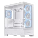 ASUS A31 PLUS TG ARGB Tempared Glass Mid Tower Gaming PC Case - White thumbnail 3