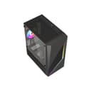 Vida Genesis Micro-ATX ARGB Tempered Glass Gaming PC Case - Black thumbnail 6