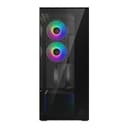 Arctic Xtender ARGB Mirror Tempered Glass w/ Vertical Mount Mid Tower PC Case - Black thumbnail 2