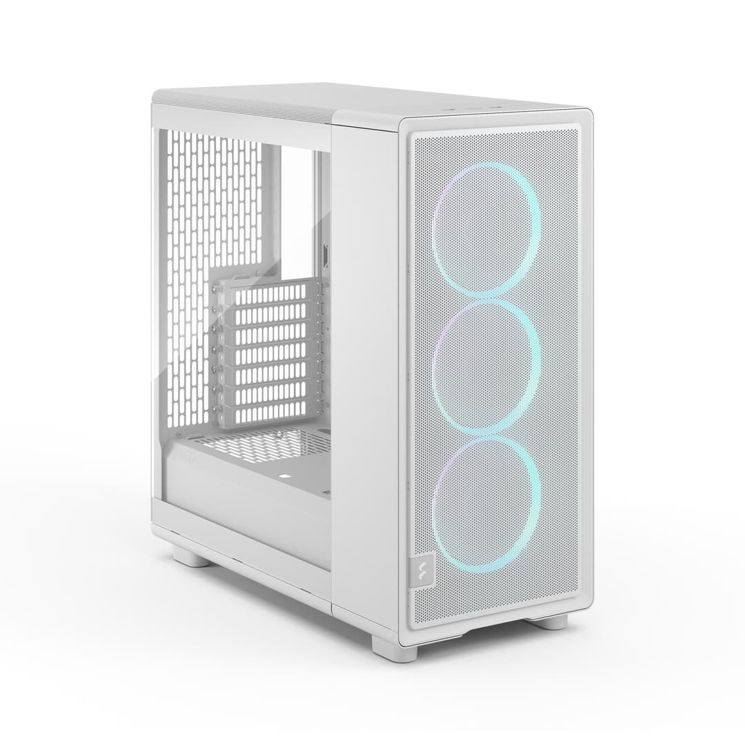 Fractal Design Epoch ATX Mid Tower Gaming PC Case - White TG RGB Clear - Image 3