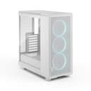 Fractal Design Epoch ATX Mid Tower Gaming PC Case - White TG RGB Clear thumbnail 3
