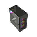 Vida Typhoon ATX ARGB Tempered Glass Gaming PC Case - Black thumbnail 6