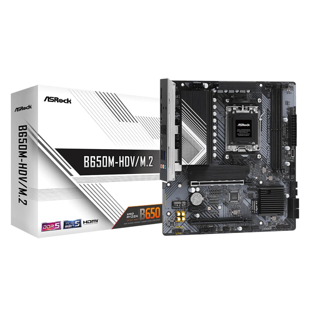 Asrock B650M-HDV/M.2 DDR5 micro ATX AM5 Motherboard - Image 1