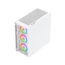 Vida Lucid Micro-ATX Tower Tempered Glass Gaming PC Case - White thumbnail 3