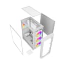 Vida Zephyr V2 Micro-ATX ARGB Tempered Glass Gaming PC Case - White thumbnail 7