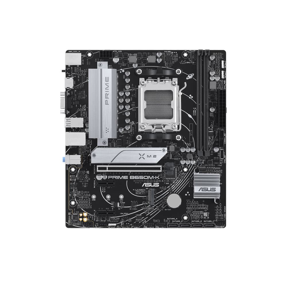 ASUS PRIME B650M-K AMD B650 Socket AM5 micro ATX Motherboard PCIe 5.0 - 90MB1F60-M0EAY0 - Image 4