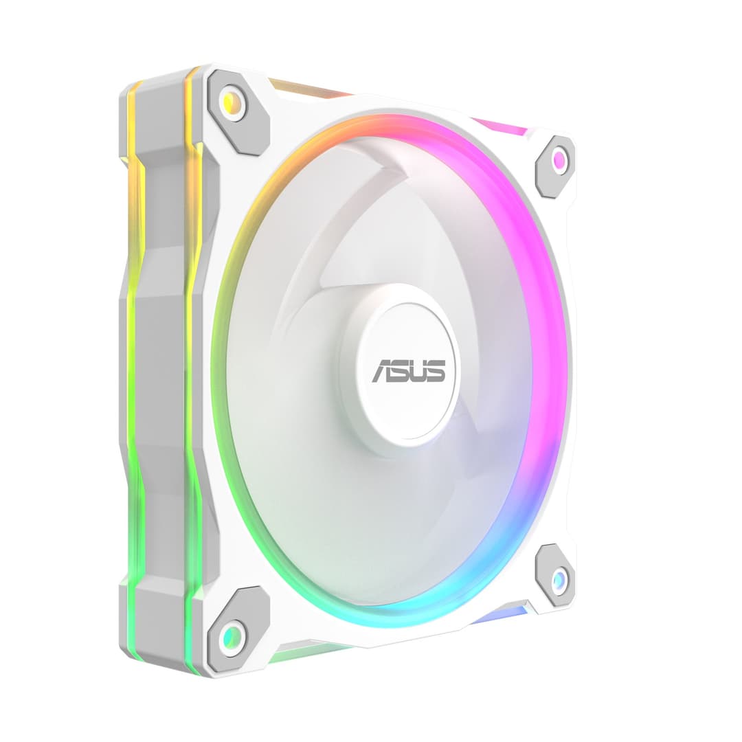 ASUS Prime MR120 ARGB 120mm PC Fan - White - Image 2