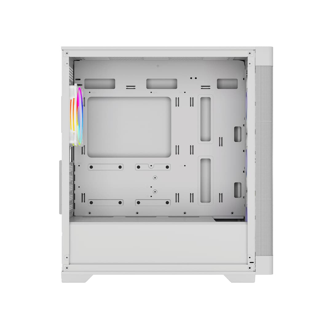 Vida Zephyr V2 Micro-ATX ARGB Tempered Glass Gaming PC Case - White - Image 3