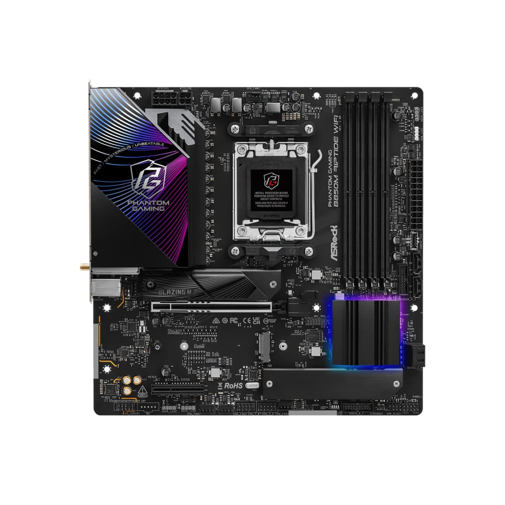 Asrock Phantom Gaming B850M Riptide WiFi Micro-ATX AMD Socket AM5 Motherboard - Image 3