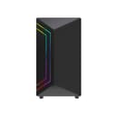 Vida Apollo M Micro-ATX Tempered Glass Gaming PC Case - Black thumbnail 3