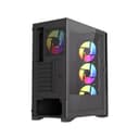 Vida Typhoon ATX ARGB Tempered Glass Gaming PC Case - Black thumbnail 5
